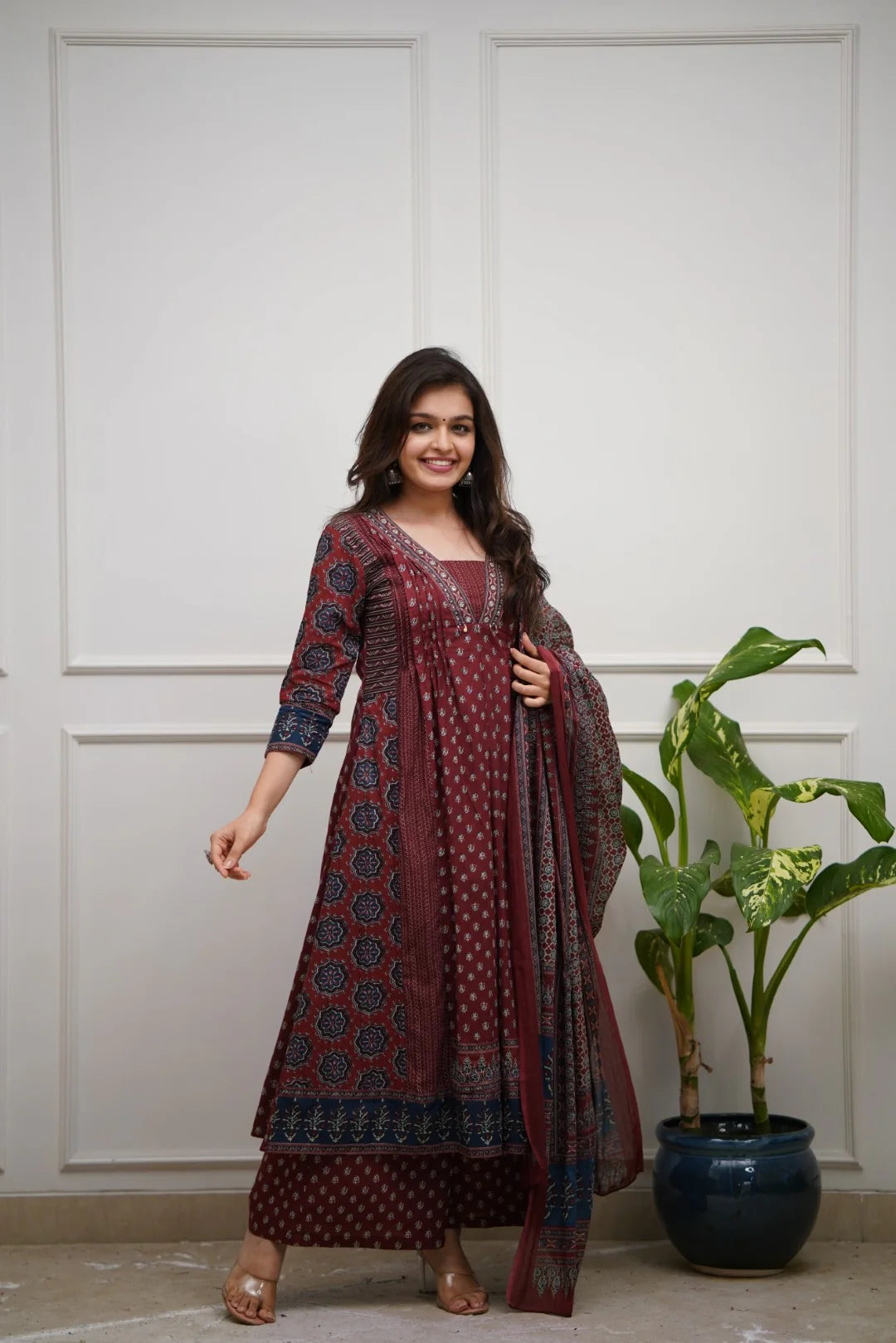 Aline Ajrakh Plazo Duppata Set