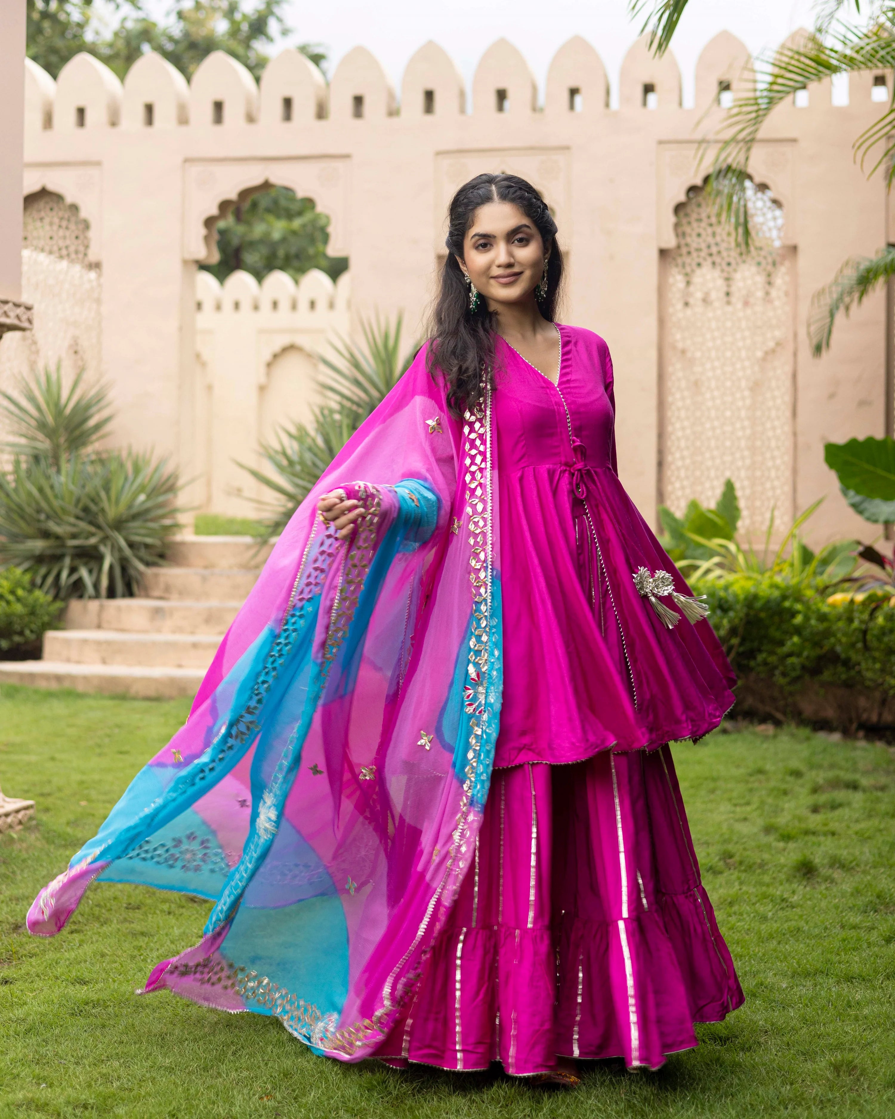 Fandango pink Sharara set