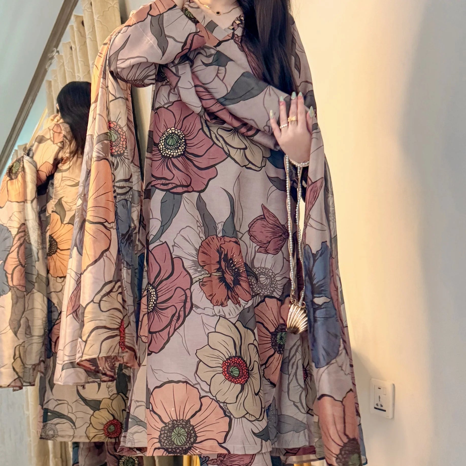 Mocha Mousse Kurta Set