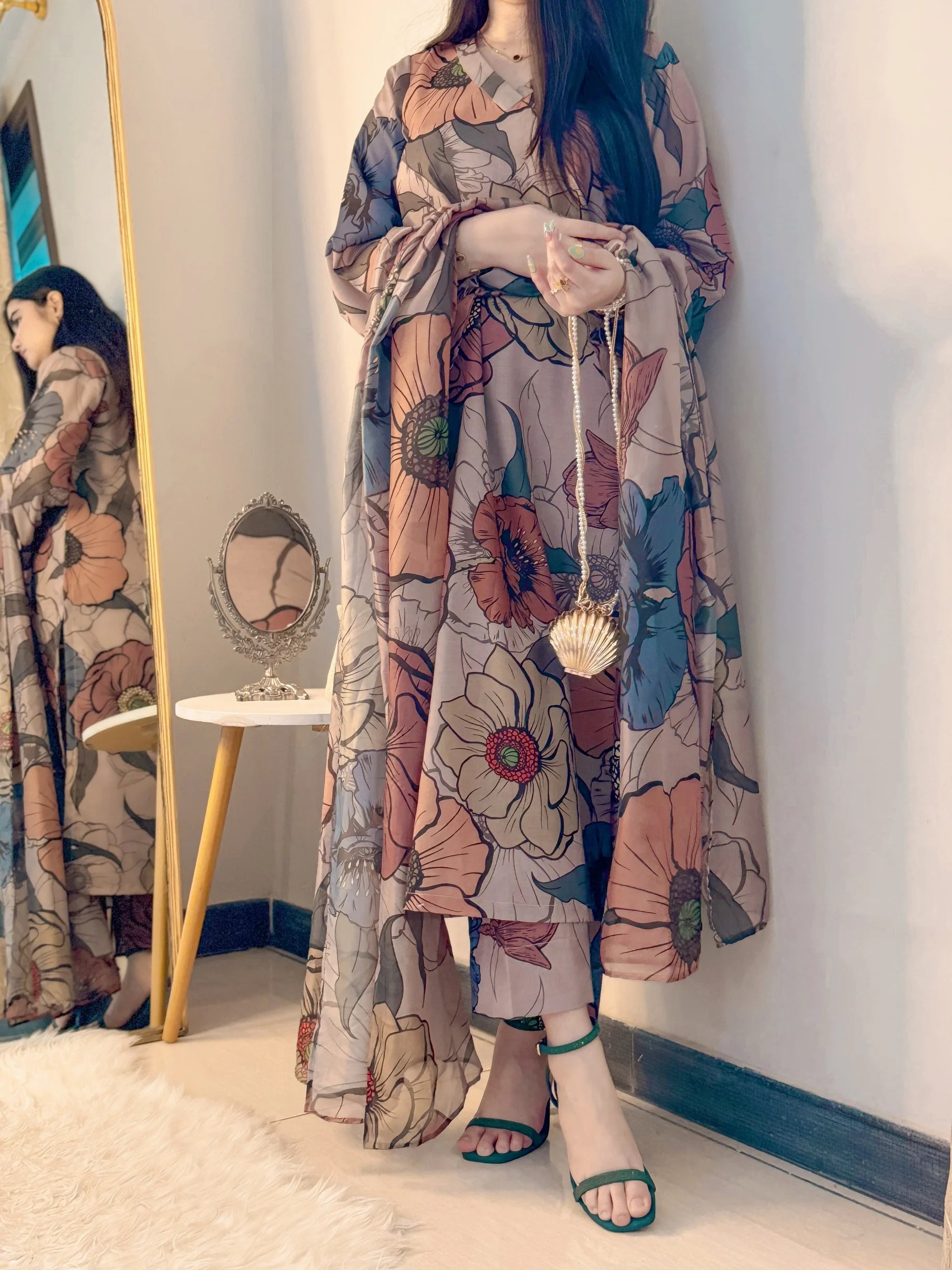 Mocha Mousse Kurta Set